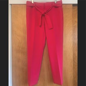 Ann Taylor Ankle Pant  Removable Tie Belt . Size 8